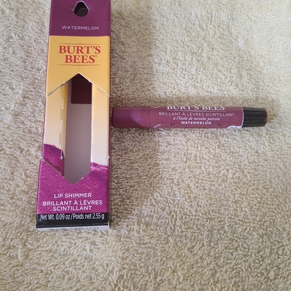 Burt's Bees Lip Shimmer Color Watermelon 132 NIB Sealed .09oz/2.55g - Picture 4 of 16
